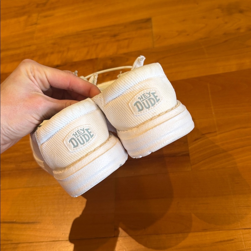 Hey Dude Wendy Stretch Sox White Slip-On Loafers womens 7 comfort walking shoes - Picture 12 of 14